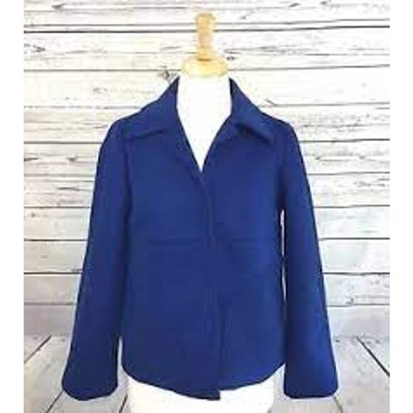 CHICO'S Blue Medium Weight Fully Lined Jacket Medium 8/10 - Picture 2 of 10